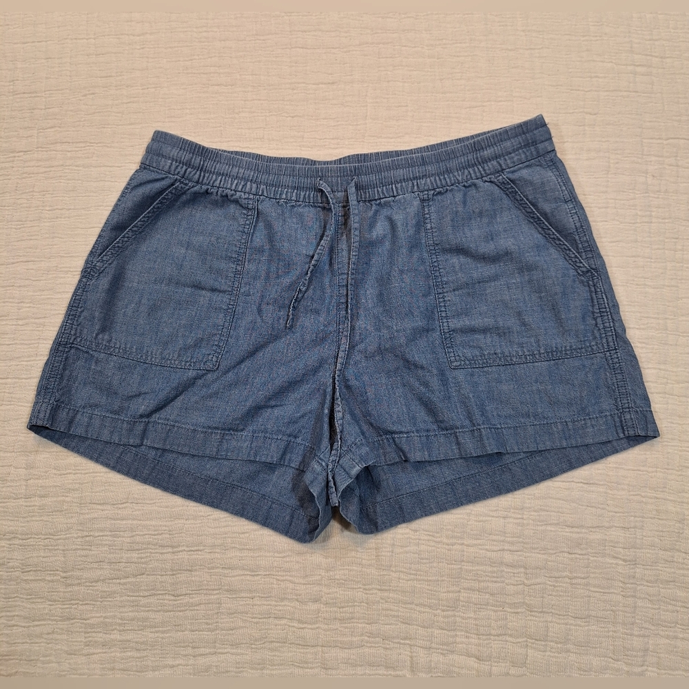J. Crew High Waist Light Blue Shorts - Picture 2 of 7